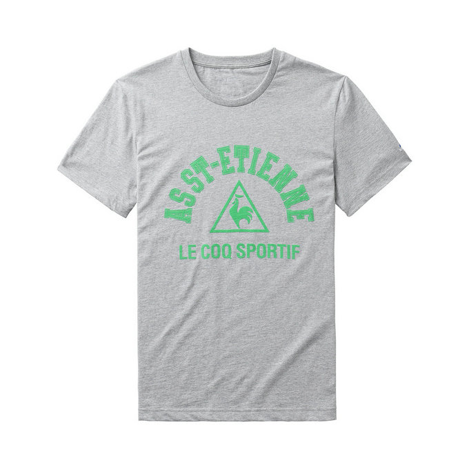 Le Coq Sportif Fanwear Tee As Saint Etienne Light Grey T-Shirts Manches Courtes Homme